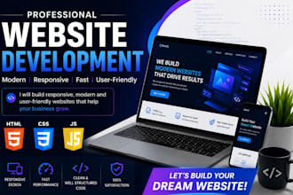 expert web developer and create website