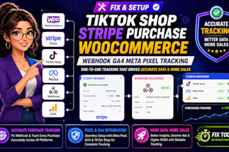 fix tiktok shop stripe purchase woocommerce webhook ga4 meta pixel tracking