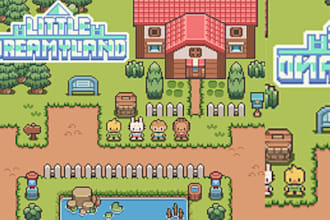 2d top down pixel art rpg tileset map 8x8 16x16 32x32 64x64 game assets platform
