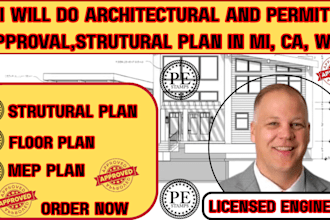 do full permit set, basement plan, floor plan, mep plan and load calculation wa