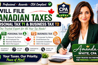 file canadian taxes personal tax t1 and business tax t2