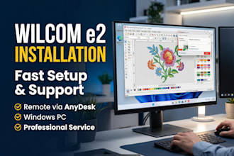 give you and install wilcom e2 embroidery software lifetime license
