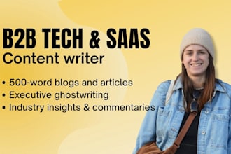 write an expert b2b tech or fintech blog post