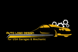 design auto mechanic logo for USA garages