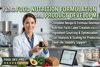 do food nutrition formulation and product development