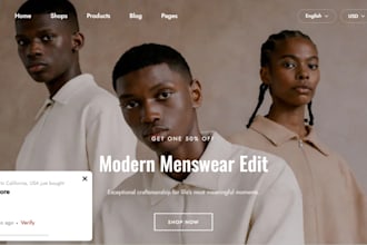 build shopify website, streetwear clothing website, clothing store, y2k website
