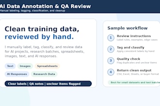 do ai data annotation data labeling and QA review