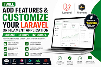 add custom features and customize your laravel or filament application