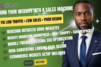 design and redesign your odoo website and ecommerce store, SEO optimization