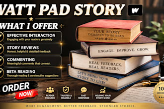 interact with your wattpad story and promote your wattpad story on other stories