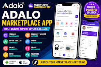 create adalo ecommerce marketplace app for startups multi seller marketplace