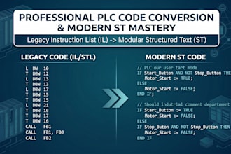 convert reverse engineer or program your plc code to structured text