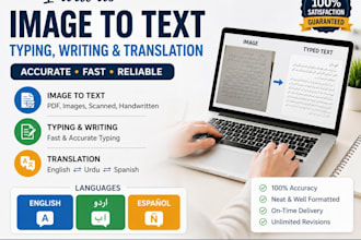 convert PDF, and handwritten files into word typing