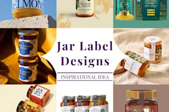 design supplement jar label design and product packaging