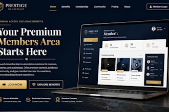 design wix membership website subscription site wix portal members area website