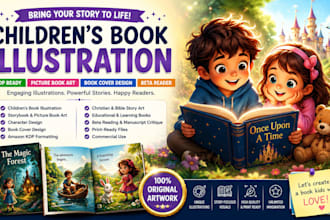 create children book illustrator kdp picture book art beta reader book cover