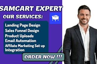 be your samcart thrivecart sales funnel, samcart landing page, online course