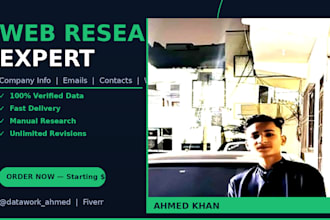 do web research and find business leads and contact details