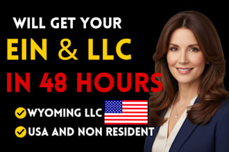 do wyoming llc formation ein application tax number service