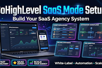 set up gohighlevel saas mode, white label CRM, funnels and automation