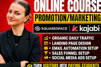 do online course promotion, kajabi, thinkific skool community viral marketing