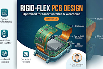 design rigid flex pcbs for smart watches and wearable electronic devices