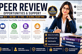 provide peer review opportunities for eb1a eb2 niw o1 and UK global talent