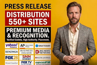 seo press release distribution and writing to 600 news sites