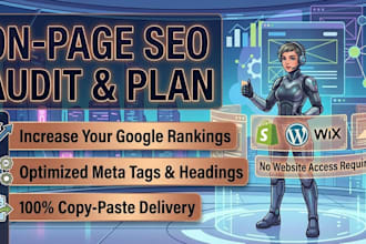 provide expert on page website seo optimization and audit report