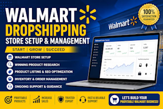 create a profitable walmart drop shipping store