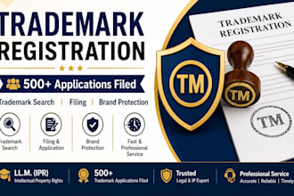 do trademark search, filing, and registration professionally