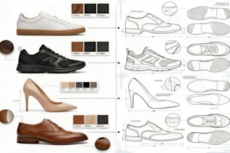 do shoe tech pack for sneakers, athletic shoes, high heels, leather shoes canvas