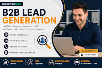 b2b lead research and contact list building