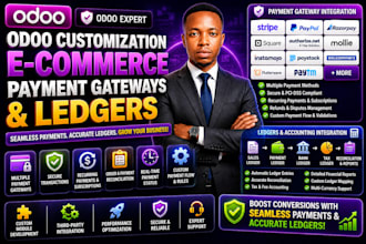 do odoo customization for ecommerce payment gateways and ledgers