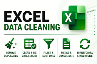 professionally clean, split, merge and structure your data