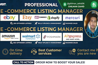 create SEO optimized ebay etsy mercari woocommerce, listings