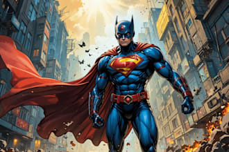 draw custom superhero comic artwork