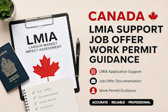 assist with canada lmia application, job offer support, work visa guidance
