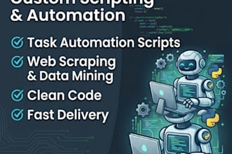 write custom python scripts for automation and tasks