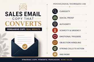 write high converting sales email copy