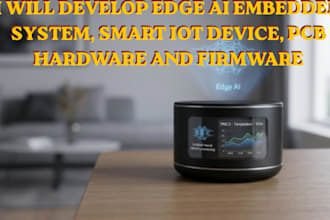 develop edge ai embedded system, smart iot device, pcb hardware and firmware