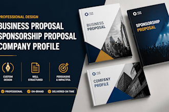 design redesign business proposal, sponsporship proposal and company profile