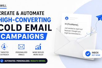 create and automate high converting cold email campaigns
