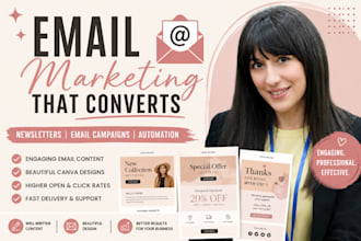 create email newsletters and e mail content for your brand