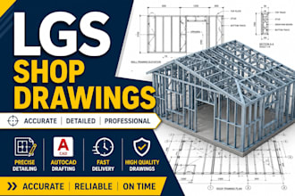 create steel framing shop drawings