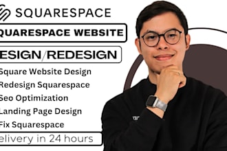 build squarespace website design squarespace  redesign squarespace website seo