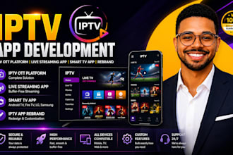 develop iptv app iptv ott platform smart tv lives streaming app rebrand iptv app