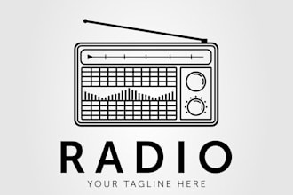 create music, dance, dj, radio, film, studio, producer logo
