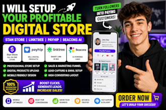 setup stan store digital products stan store marketing linktree payhip beac