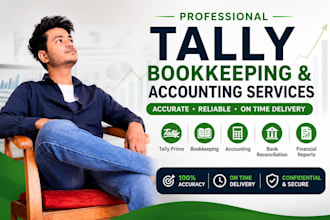 do tally prime bookkeeping, accounting, gst, and data entry